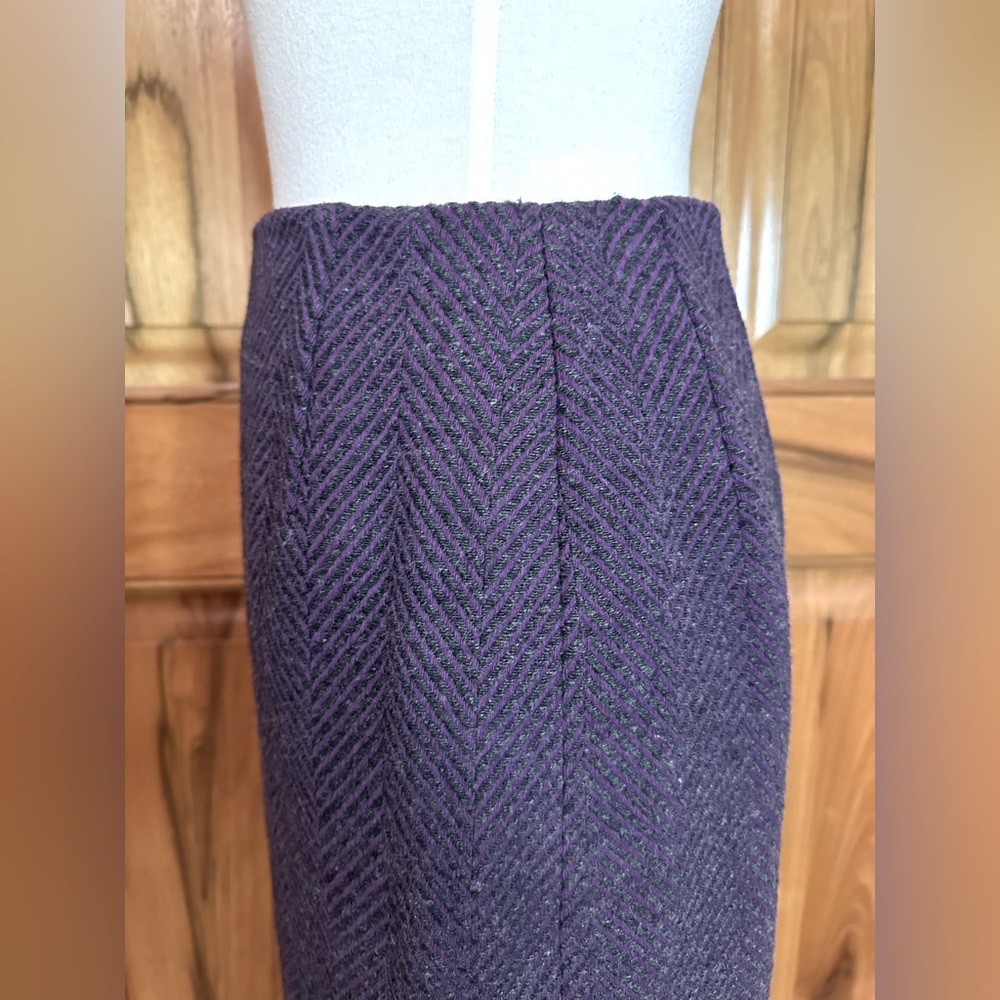 Pendleton - Heather Gray & Purple Herringbone Pen… - image 7